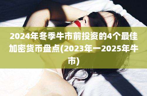 2024年冬季牛市前投资的4个最佳加密货币盘点(2023年一2025年牛市)