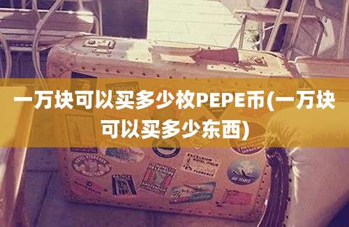 一万块可以买多少枚PEPE币(一万块可以买多少东西)