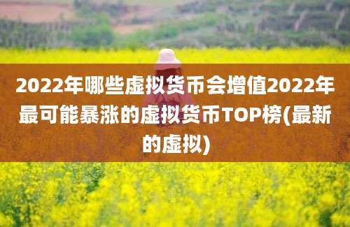 2022年哪些虚拟货币会增值2022年最可能暴涨的虚拟货币TOP榜(最新的虚拟)