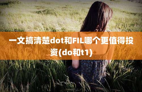 一文搞清楚dot和FIL哪个更值得投资(do和t1)