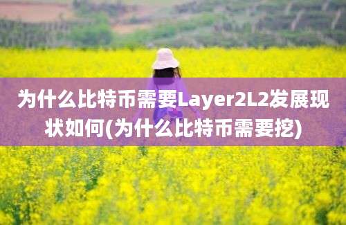 为什么比特币需要Layer2L2发展现状如何(为什么比特币需要挖)