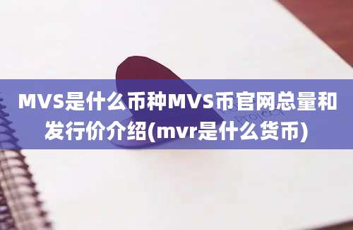 MVS是什么币种MVS币官网总量和发行价介绍(mvr是什么货币)