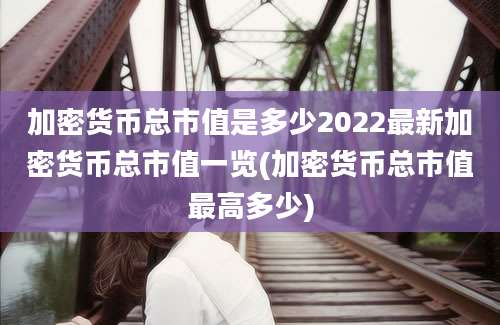 加密货币总市值是多少2022最新加密货币总市值一览(加密货币总市值最高多少)