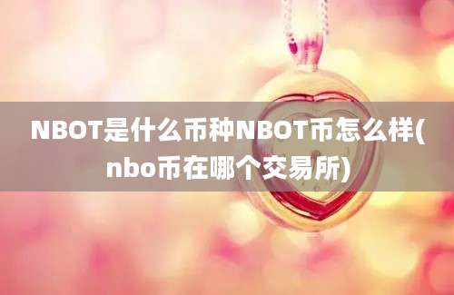 NBOT是什么币种NBOT币怎么样(nbo币在哪个交易所)