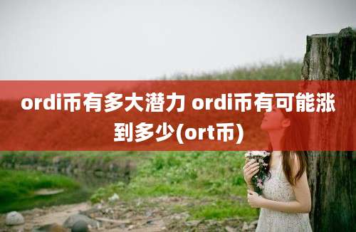 ordi币有多大潜力 ordi币有可能涨到多少(ort币)