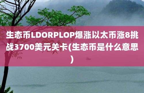 生态币LDORPLOP爆涨以太币涨8挑战3700美元关卡(生态币是什么意思)