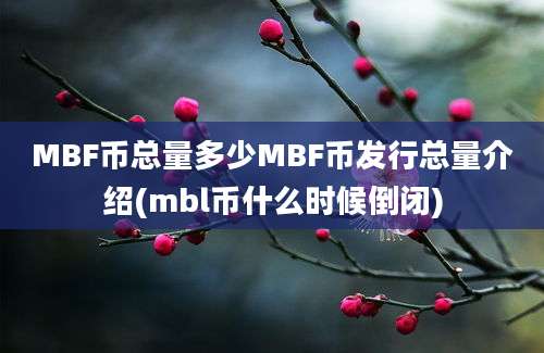 MBF币总量多少MBF币发行总量介绍(mbl币什么时候倒闭)