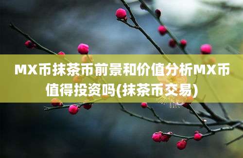 MX币抹茶币前景和价值分析MX币值得投资吗(抹茶币交易)