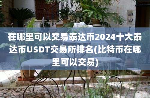 在哪里可以交易泰达币2024十大泰达币USDT交易所排名(比特币在哪里可以交易)