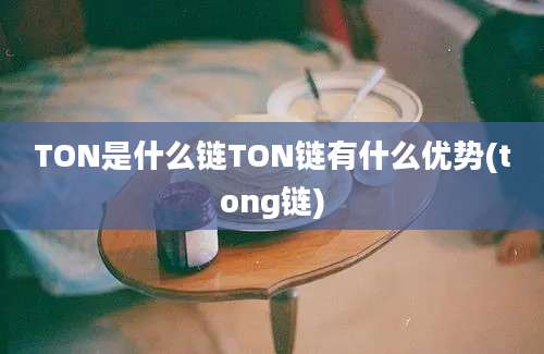 TON是什么链TON链有什么优势(tong链)