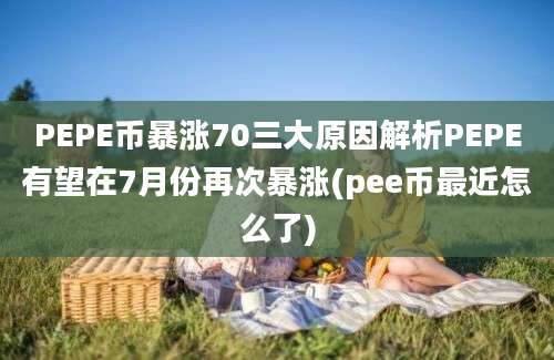 PEPE币暴涨70三大原因解析PEPE有望在7月份再次暴涨(pee币最近怎么了)