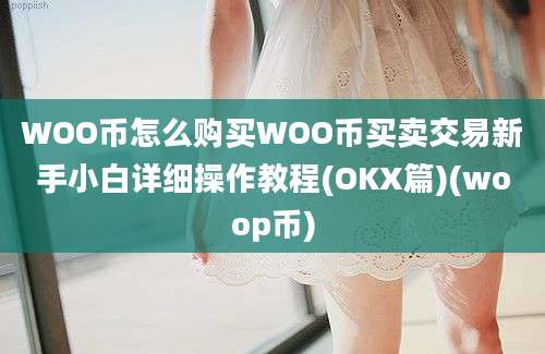 WOO币怎么购买WOO币买卖交易新手小白详细操作教程(OKX篇)(woop币)