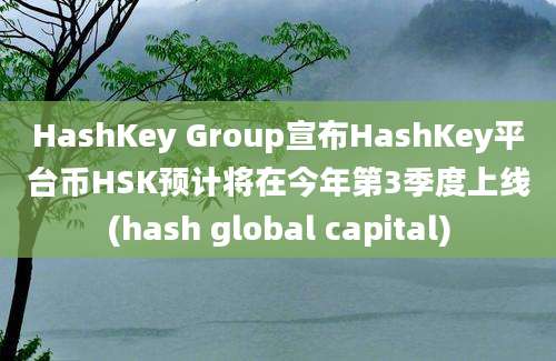 HashKey Group宣布HashKey平台币HSK预计将在今年第3季度上线(hash global capital)