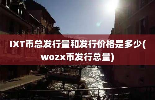 IXT币总发行量和发行价格是多少(wozx币发行总量)