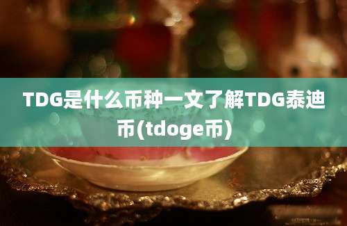 TDG是什么币种一文了解TDG泰迪币(tdoge币)