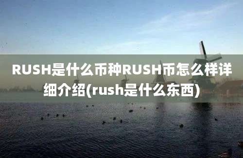 RUSH是什么币种RUSH币怎么样详细介绍(rush是什么东西)