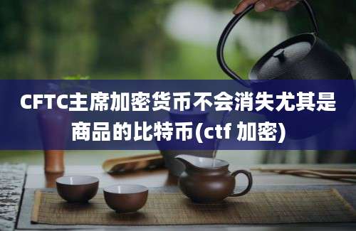 CFTC主席加密货币不会消失尤其是商品的比特币(ctf 加密)