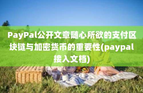 PayPal公开文章随心所欲的支付区块链与加密货币的重要性(paypal接入文档)