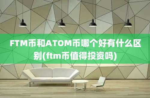 FTM币和ATOM币哪个好有什么区别(ftm币值得投资吗)