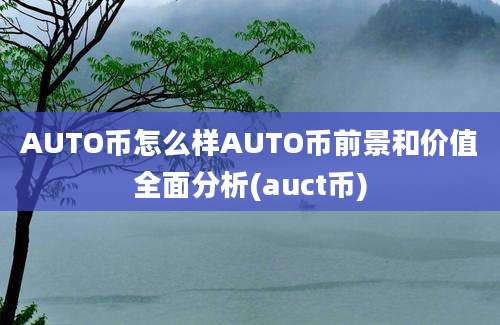 AUTO币怎么样AUTO币前景和价值全面分析(auct币)