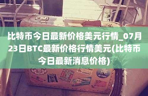 比特币今日最新价格美元行情_07月23日BTC最新价格行情美元(比特币今日最新消息价格)