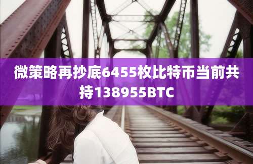 微策略再抄底6455枚比特币当前共持138955BTC