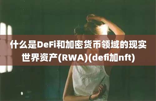 什么是DeFi和加密货币领域的现实世界资产(RWA)(defi加nft)