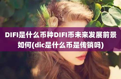 DIFI是什么币种DIFI币未来发展前景如何(dic是什么币是传销吗)