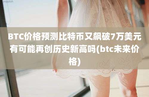 BTC价格预测比特币又飙破7万美元有可能再创历史新高吗(btc未来价格)