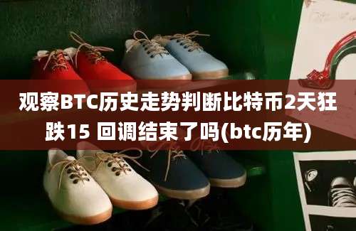 观察BTC历史走势判断比特币2天狂跌15 回调结束了吗(btc历年)