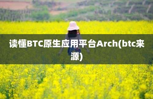 读懂BTC原生应用平台Arch(btc来源)