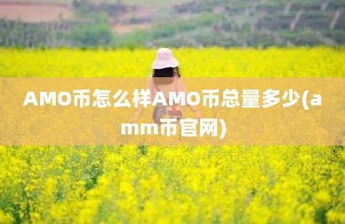 AMO币怎么样AMO币总量多少(amm币官网)