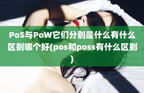 PoS与PoW它们分别是什么有什么区别哪个好(pos和poss有什么区别)