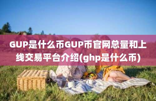 GUP是什么币GUP币官网总量和上线交易平台介绍(ghp是什么币)