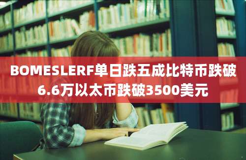 BOMESLERF单日跌五成比特币跌破6.6万以太币跌破3500美元