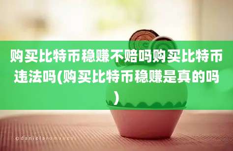 购买比特币稳赚不赔吗购买比特币违法吗(购买比特币稳赚是真的吗)