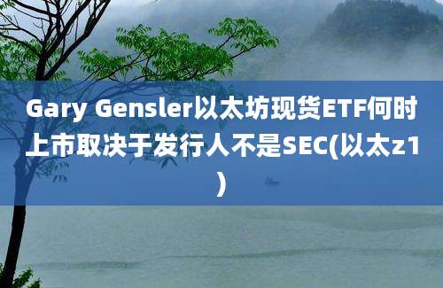 Gary Gensler以太坊现货ETF何时上市取决于发行人不是SEC(以太z1)