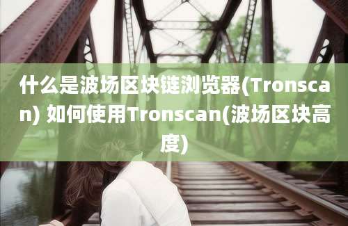 什么是波场区块链浏览器(Tronscan) 如何使用Tronscan(波场区块高度)