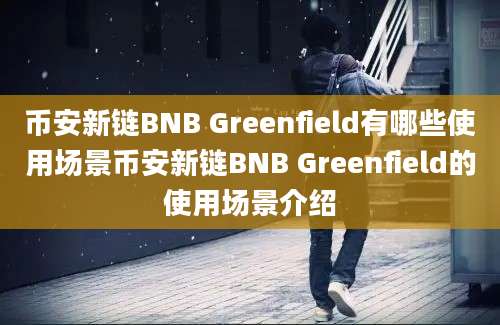 币安新链BNB Greenfield有哪些使用场景币安新链BNB Greenfield的使用场景介绍