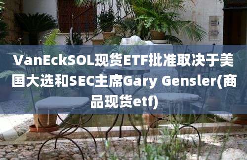 VanEckSOL现货ETF批准取决于美国大选和SEC主席Gary Gensler(商品现货etf)