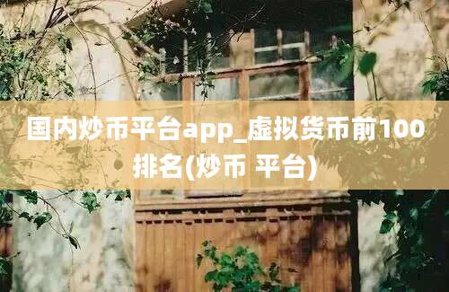 国内炒币平台app_虚拟货币前100排名(炒币 平台)