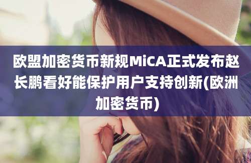 欧盟加密货币新规MiCA正式发布赵长鹏看好能保护用户支持创新(欧洲 加密货币)