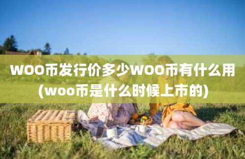 WOO币发行价多少WOO币有什么用(woo币是什么时候上市的)