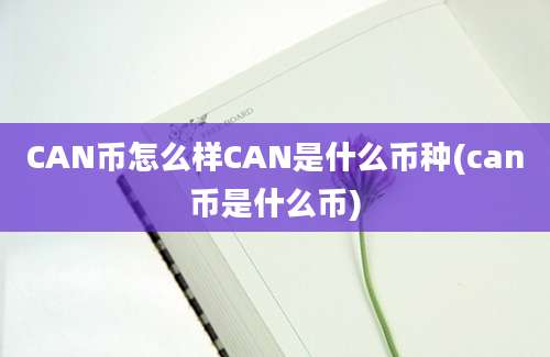 CAN币怎么样CAN是什么币种(can币是什么币)