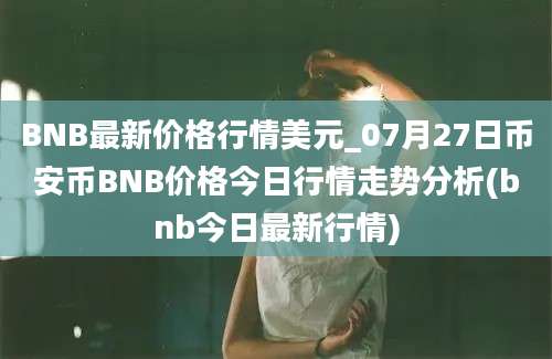 BNB最新价格行情美元_07月27日币安币BNB价格今日行情走势分析(bnb今日最新行情)