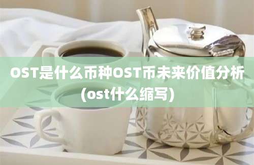 OST是什么币种OST币未来价值分析(ost什么缩写)