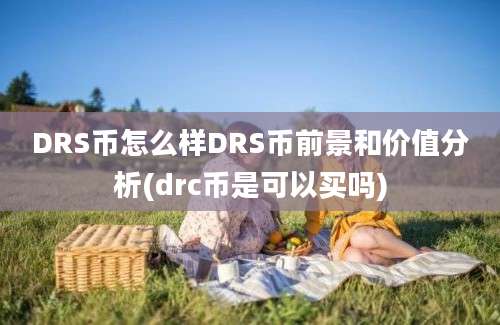 DRS币怎么样DRS币前景和价值分析(drc币是可以买吗)