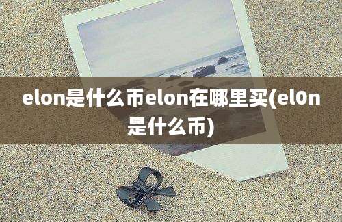 elon是什么币elon在哪里买(el0n是什么币)