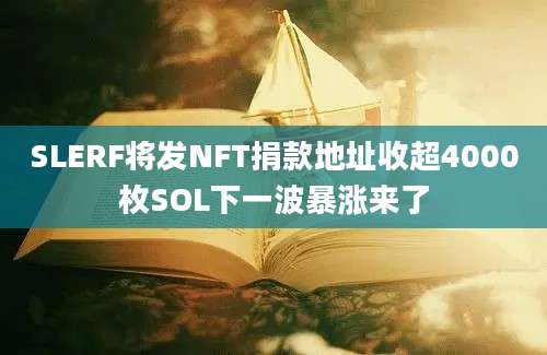 SLERF将发NFT捐款地址收超4000枚SOL下一波暴涨来了