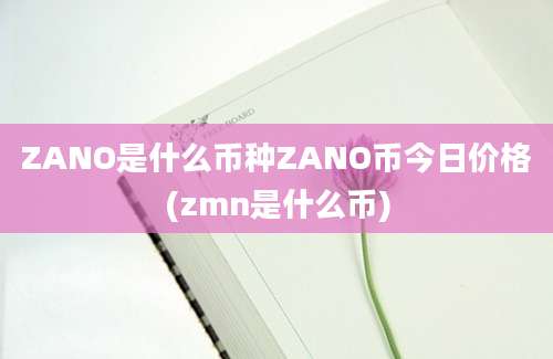 ZANO是什么币种ZANO币今日价格(zmn是什么币)